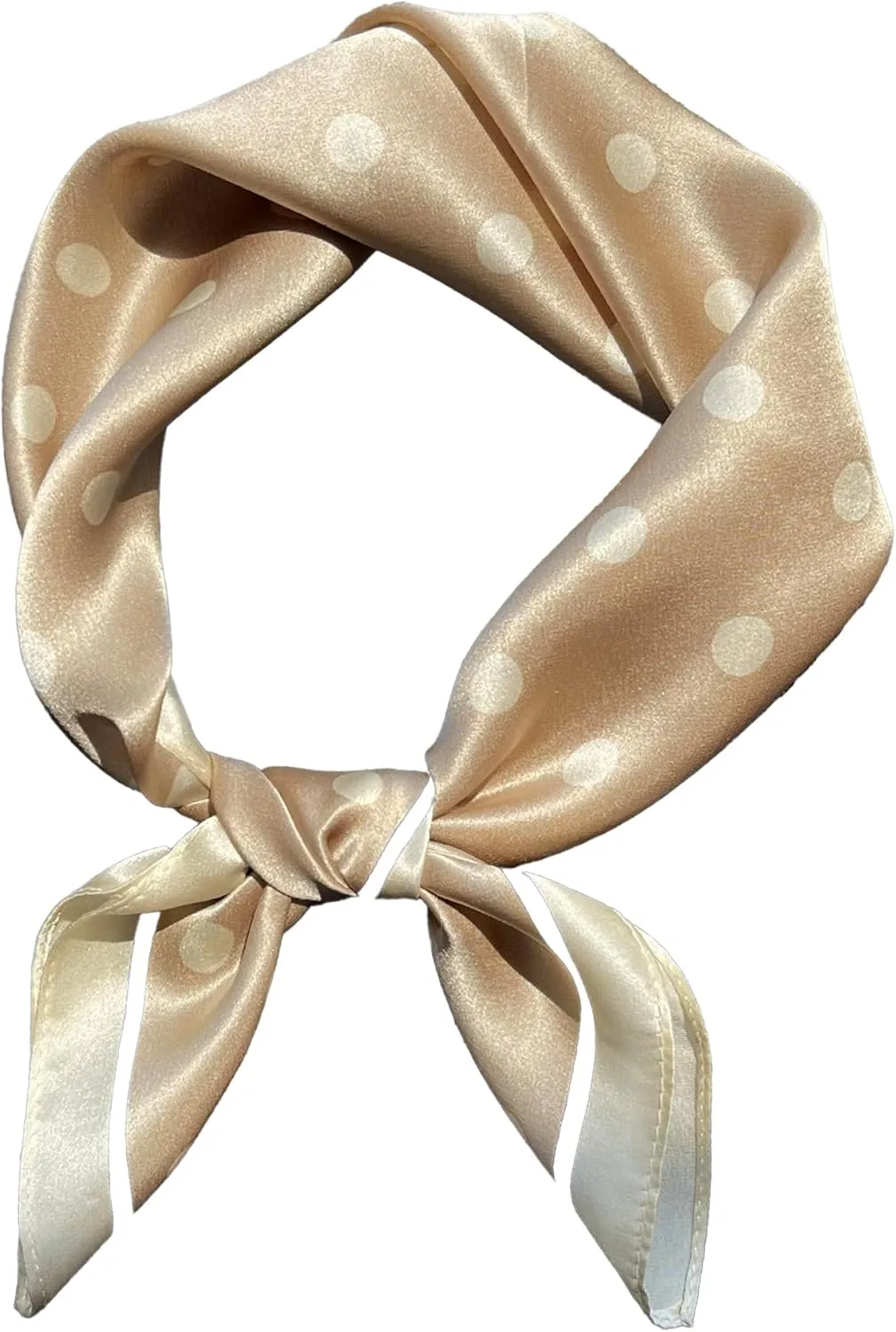 Yuella 100% Mulberry Silk Small Square Scarf for Women - 21"x21" Lightweight Breathable Neckerchief Headscarf