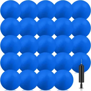 Yunsailing 24 Pcs Dodgeballs Bulk 6 Inch Playground Balls, Sport Kickball Rubber Bouncy Inflatable Balls with a Hand Pump for Kids Adults Indoor Outdoor Ball Games, Kickball, Handball, Four Square