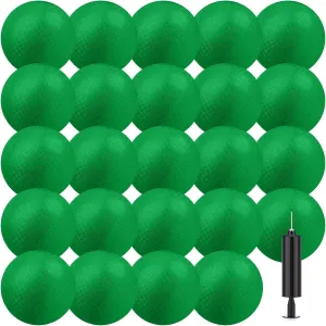 Yunsailing 24 Pcs Dodgeballs Bulk 6 Inch Playground Balls, Sport Kickball Rubber Bouncy Inflatable Balls with a Hand Pump for Kids Adults Indoor Outdoor Ball Games, Kickball, Handball, Four Square