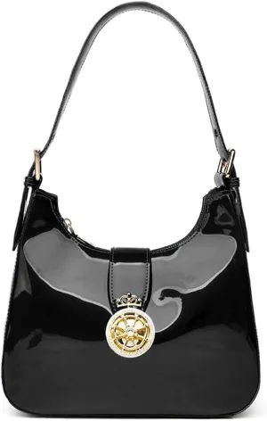 ZiMing Glossy Patent Leather Handbags Purse for Women Vintage Hobo Bag Shoulder Bag Ladies Small Tote Bag for Party Wedding