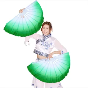 ZooBoo 1 Pair Plastic Taichi Kungfu Fan Dancing Fans Martial Arts Sports Folding Hand Fan 13 inch Left Hand Fan   Right Hand Fan