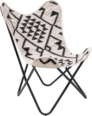 Zuo Rabat Accent Chair Beige & Black